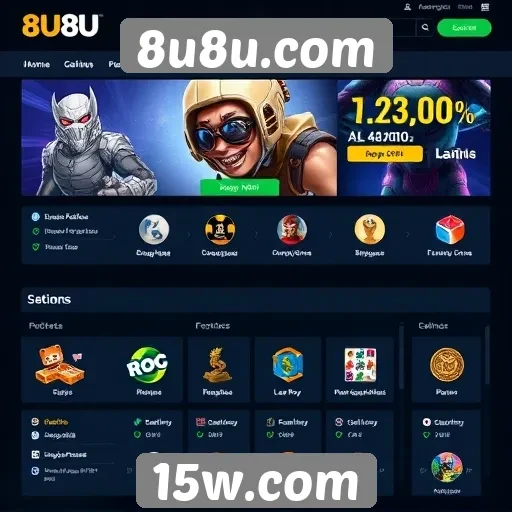 Acessibilidade e interface do usuário no site 8u8u.com