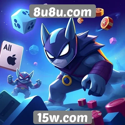 Variedade de jogos disponíveis no 8u8u.com